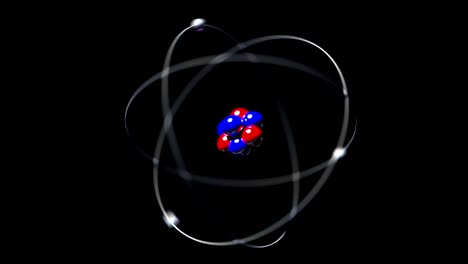 Atom-Rotierende-Einzelkern-Proton-Neutron-Elektronenschleife-4k